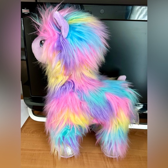 Build-A-Bear Other - Build a bear furbulous rainbow llama tye dyed plush toy